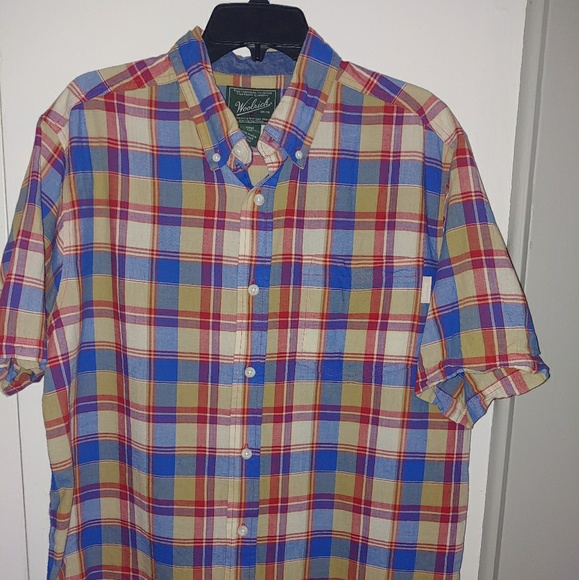 Woolrich plaid button up size L - Picture 1 of 4